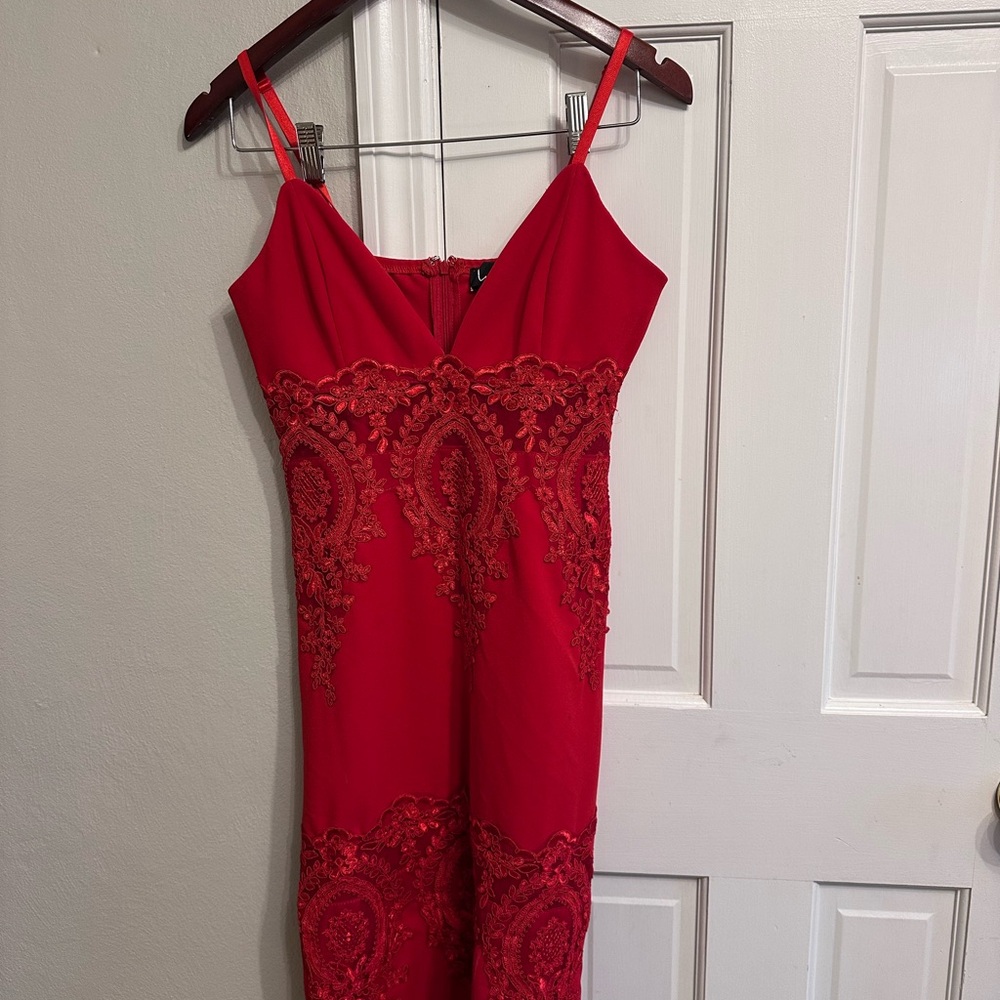 Lulu's Vibrant Red Dress
